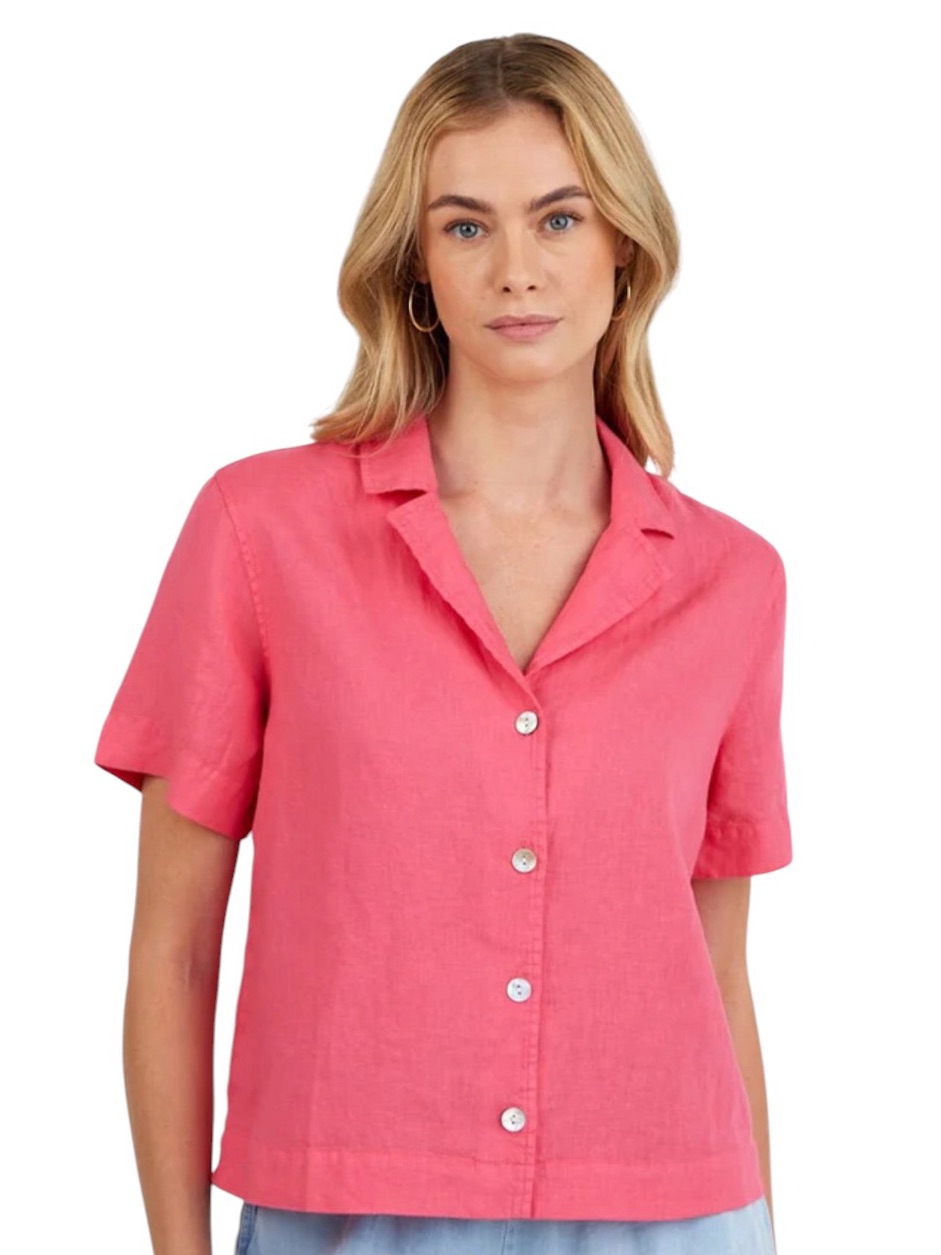 New Bella Dahl Linen Flowy Button Down